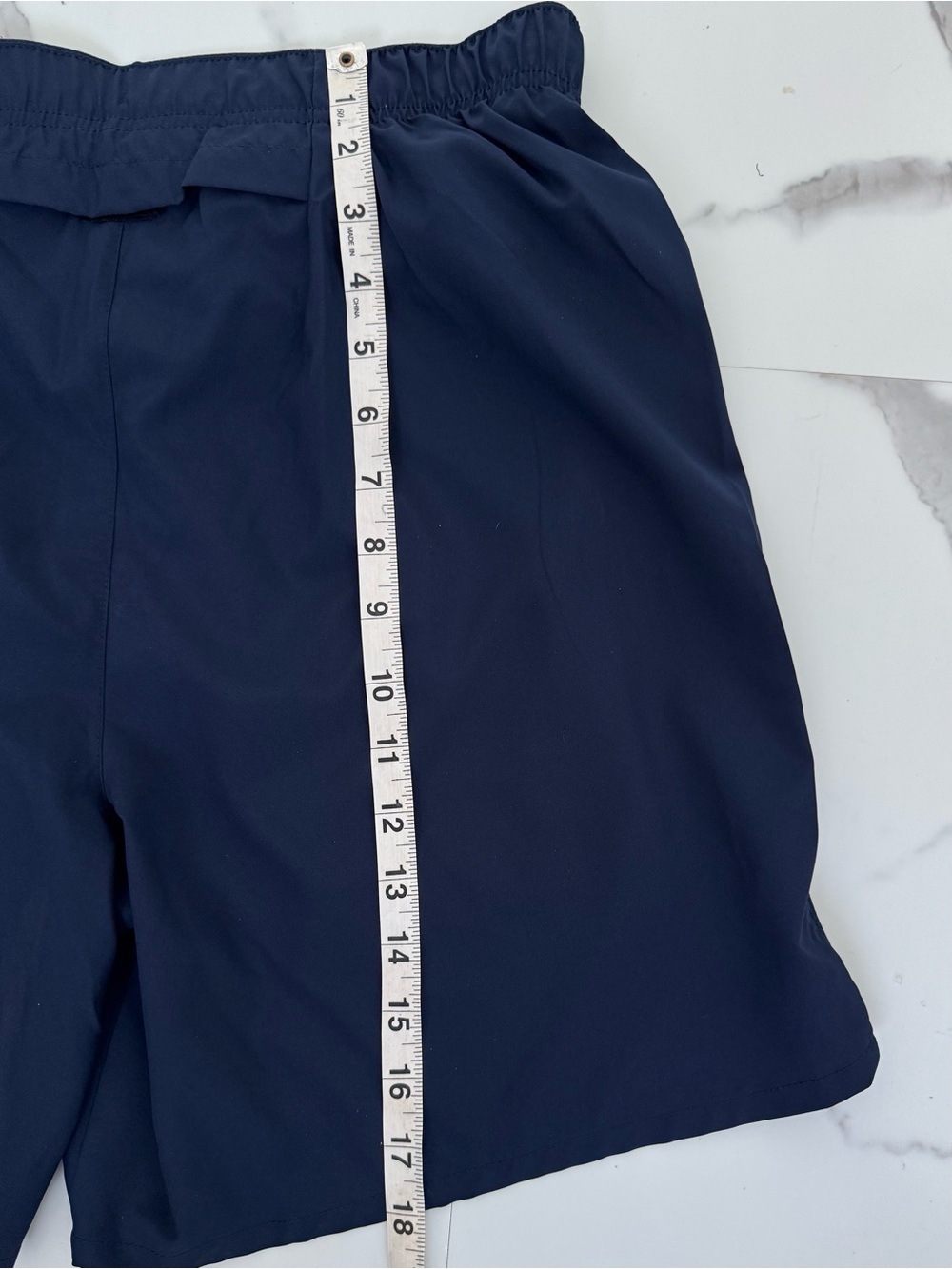 Nike Dri-FIT Navy Running Training Shorts Men’s Medium Athletic Gym Activewear - Picture 8 of 10